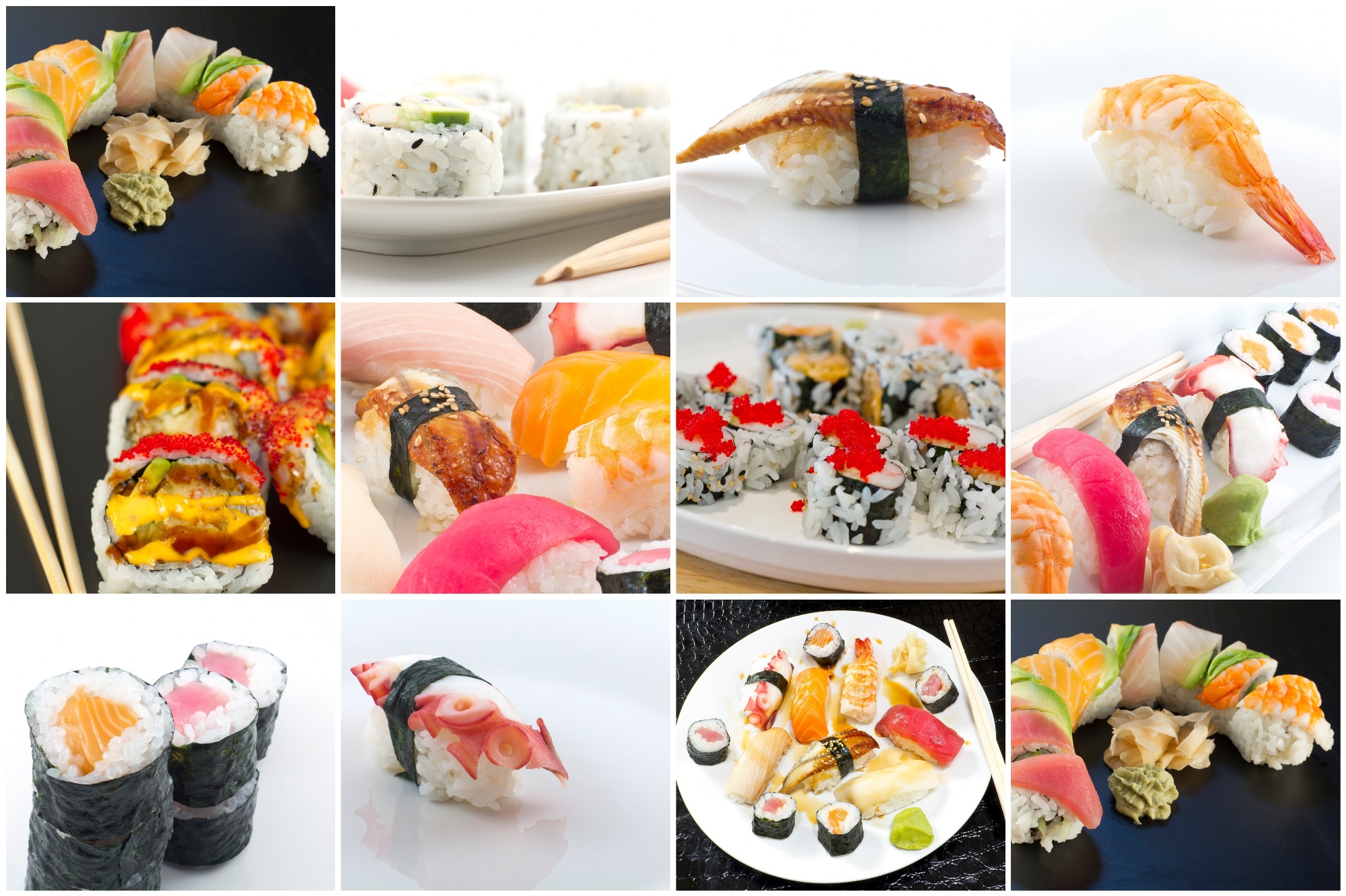 Sushi Food Collage